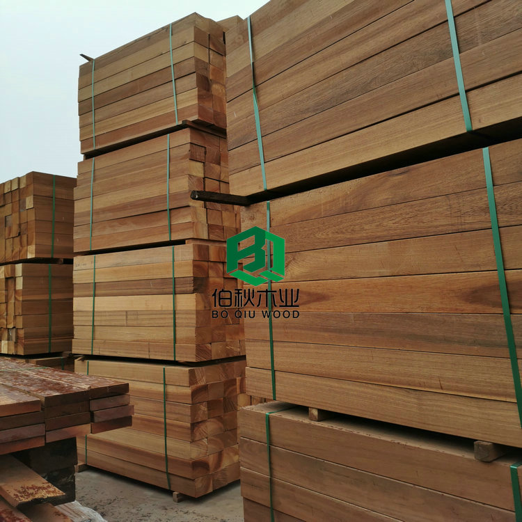 菠萝格廊架 非洲菠萝格防腐木 菠萝格刨光料