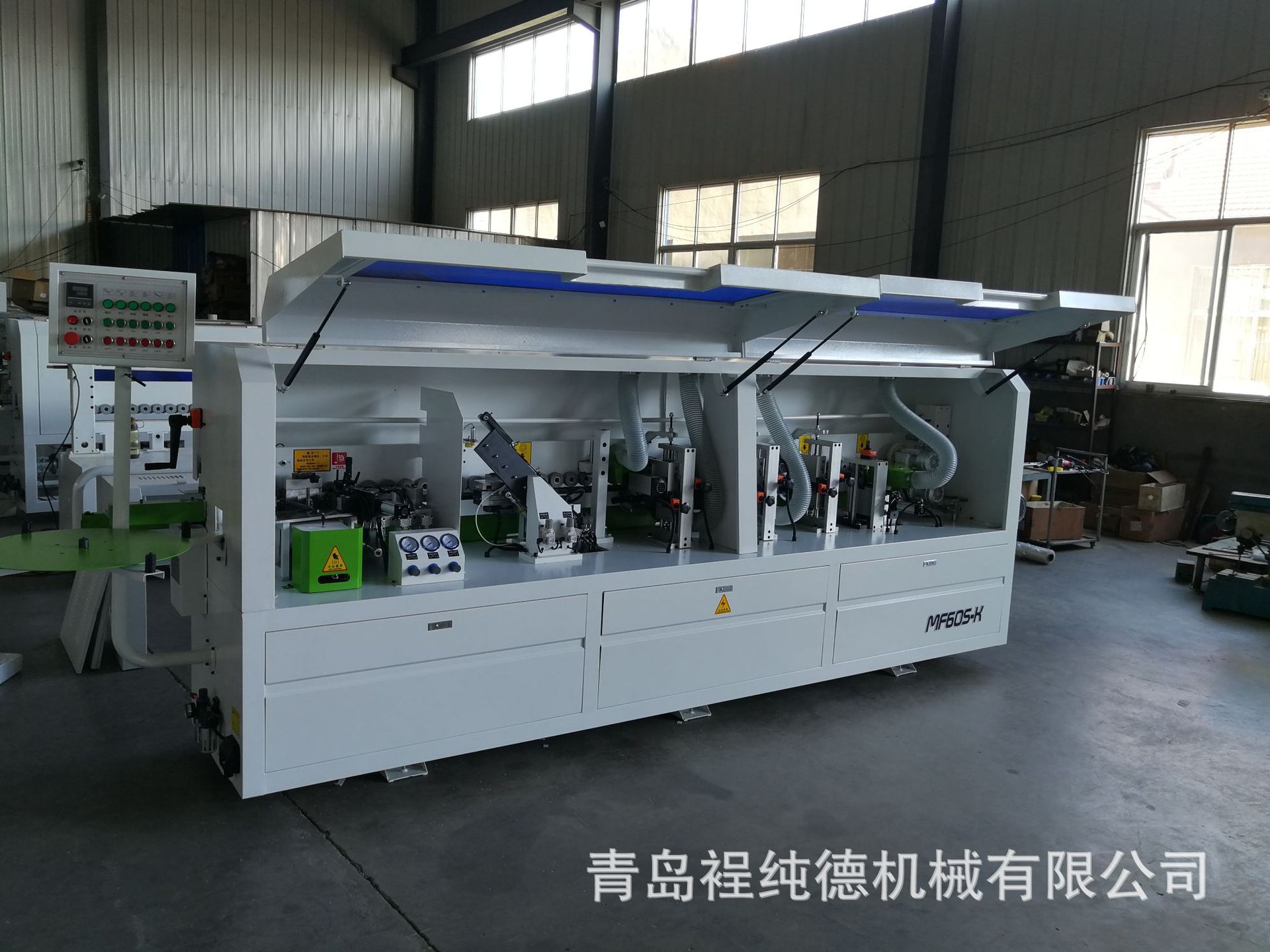 江苏板式家具木门封边开槽极东款全自动双修加仿形封边机现货示例图6