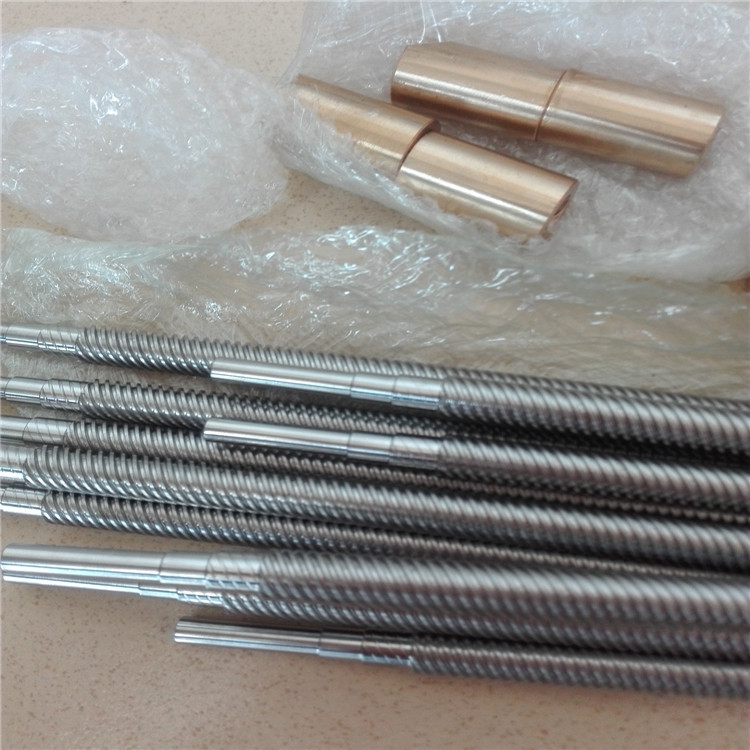 TR50*8梯形丝杆配锡青铜螺母表面高频硬度40HCR以上防锈发黑处理示例图13