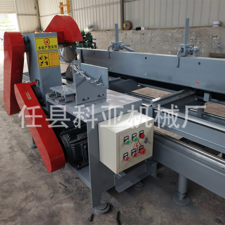 产地货源 品质定制款 红木檀木硬木全自动圆木推台锯示例图5