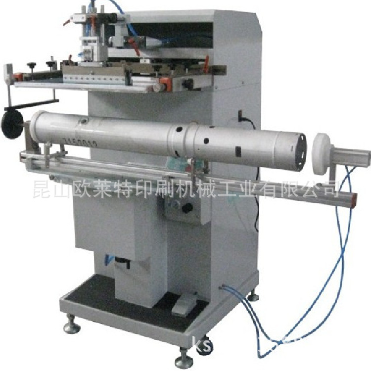 300mm水桶油漆桶丝印机 单色半自动曲面丝印机示例图3