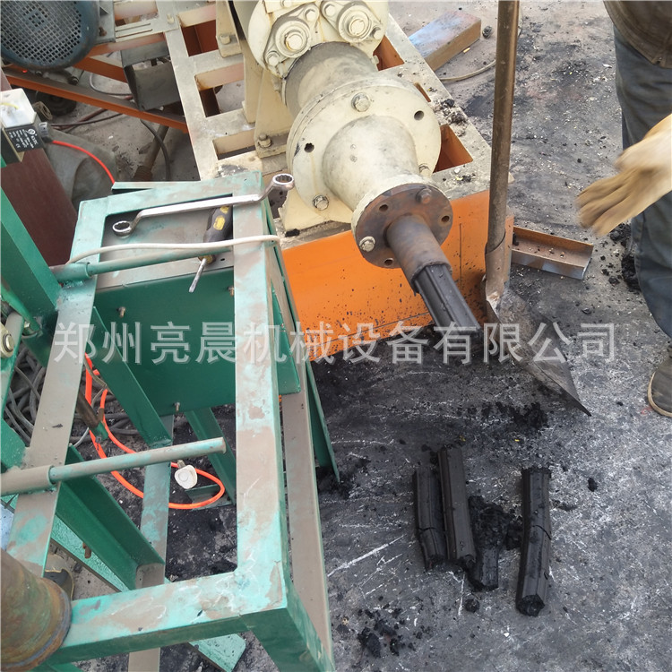 优质炭液压煤棒机加工设备 冲压式碳粉成型机 煤粉原木制棒机示例图7