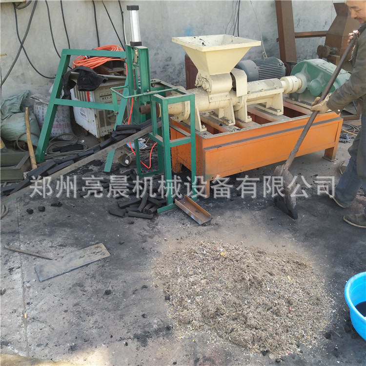 优质炭液压煤棒机加工设备 冲压式碳粉成型机 煤粉原木制棒机示例图6