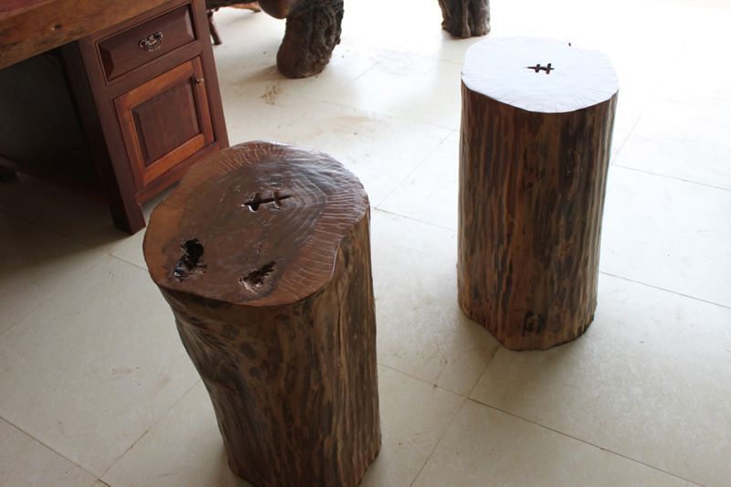 福建闽侯实木大板桌面支架支撑架原木墩子办公桌腿凳配套支架批发示例图18