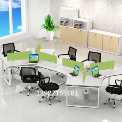 广州公司办公桌简约组合3人6人职员桌屏风卡位三人员工位厂家直销
