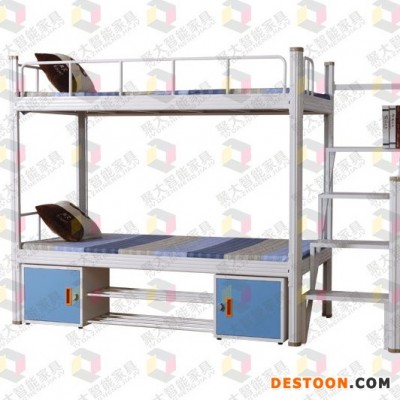 陇南铁架床供应_陇南宿舍床定制_卡式结构无螺丝_聚大智能家具公司