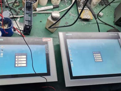 SIEMENS/西门子工控机MP277电源正常运行但屏幕不亮黑屏维修MP277触摸屏维修