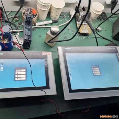 SIEMENS/西门子工控机MP277电源正常运行但屏幕不亮黑屏维修MP277触摸屏维修