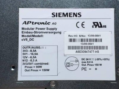 A5E30947477-H4 替代A5E01231722-F2 DC24V PCU50工控机电源图1