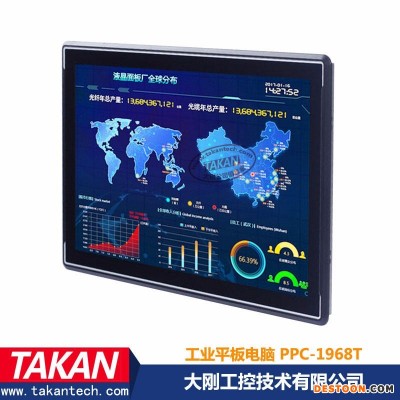 工业平板电脑PPC-1968T嵌入式19寸工业一体机嵌入式工控机触摸屏工业电脑车载电脑电容屏