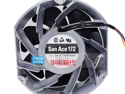 工控机设备散热用风扇 9GV5748P5H09 三洋风扇报价 17CM椭圆形状风扇 48V