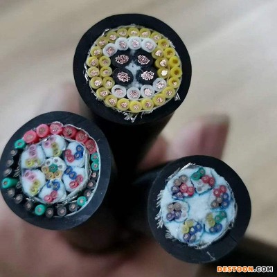 厂家订做生产工业机器人拖地电缆 动力及信号编码综合带屏蔽 耐折耐磨防油黑色雾面外被特种控制电缆