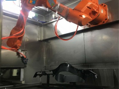 国产广东海智喷涂工业机器人 喷涂油漆机械手应用案例视频 喷涂机