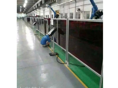 铝型材直线围栏铝合金围栏工业机器人车间防护罩铝镁合金