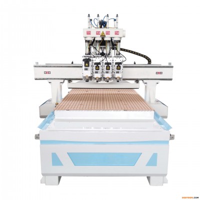 木工机械数控全自动开料机1325板式家具衣橱柜四工序开料机雕刻机