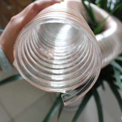 PU聚氨酯风管  通风除尘钢丝伸缩软管  木工机械专用管