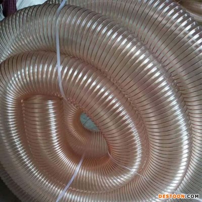 宁津pu钢丝软管木工机械软管工业抽吸软管浩源厂家直销