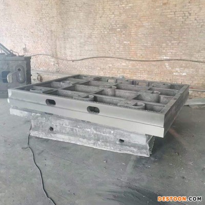 厂家制作镗床床身底座 铣床t型槽工作台 可按图纸定制铸钢平台 灰铁铸件