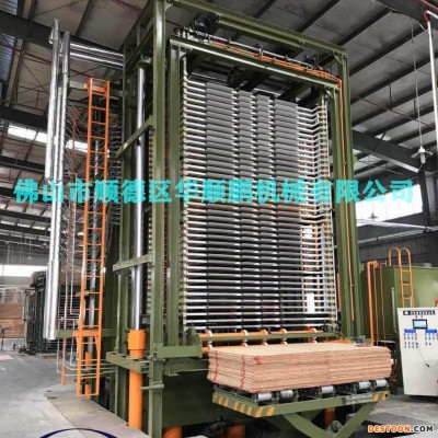 佛山华顺鹏机械800吨全自动25层30层35层热压机自动进板卸板机胶合板生产设备整厂规划