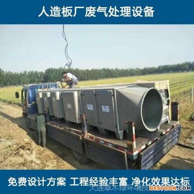 辽宁人造板厂废气处理设备厂家大连草木绿胶合板热压机废气治理方案设计