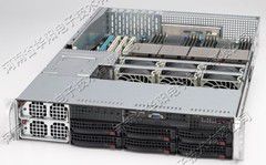 超微 CSE-828TQ-R1400LPB 6盘位 冗余电源 配套四路主板 半高