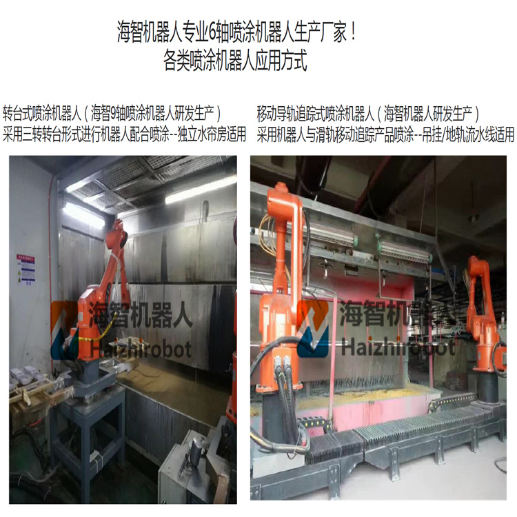 国产广东海智喷涂工业机器人 喷涂油漆机械手应用案例视频 喷涂机示例图5