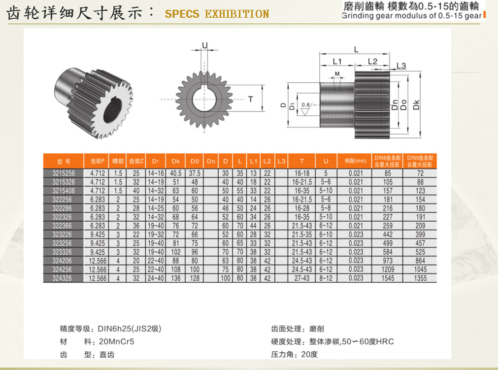 专业生产工业机器人专用研磨齿条 调质欧标6级齿条齿轮示例图3