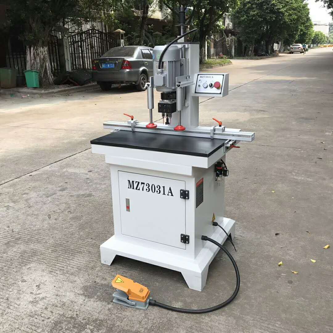 门板铰链机MZ-73031单头木工机械钻门锁铰链机打孔机同心钻下铰链示例图2