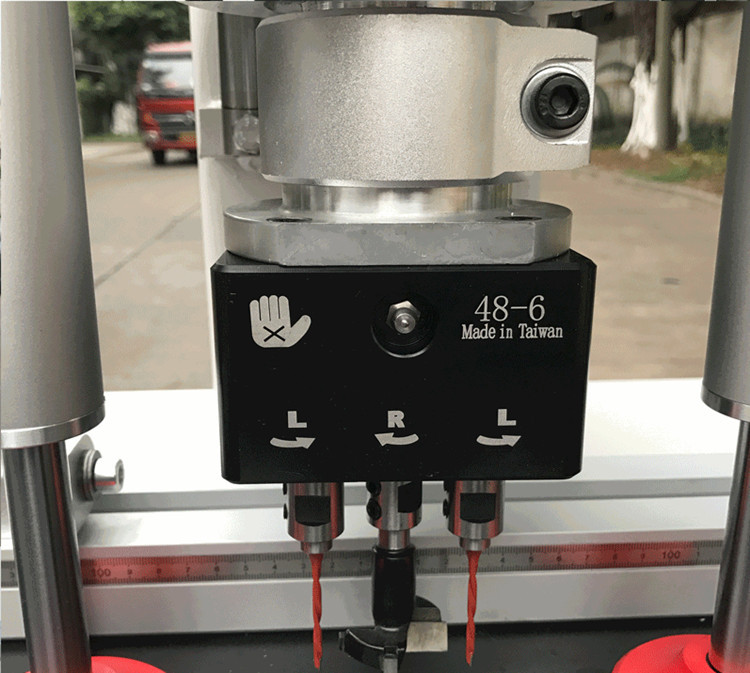 门板铰链机MZ-73031单头木工机械钻门锁铰链机打孔机同心钻下铰链示例图4