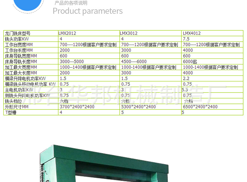 龙门铣床卧式铣床三头铣床龙门加工中心  数控龙门铣床示例图7