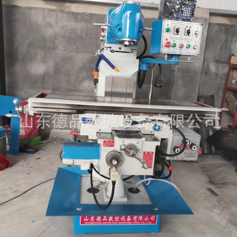 直供多功能钻铣床 50C铣床 ZX50C钻铣床可装数显自动进刀小型铣床示例图5