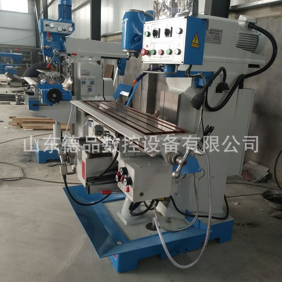 直供多功能钻铣床 50C铣床 ZX50C钻铣床可装数显自动进刀小型铣床示例图7