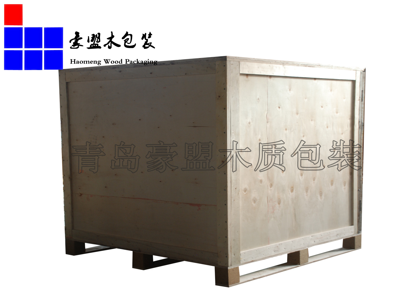 山东青岛胶合板木箱胶合板免熏蒸出口货物打封闭包装载重4吨示例图4