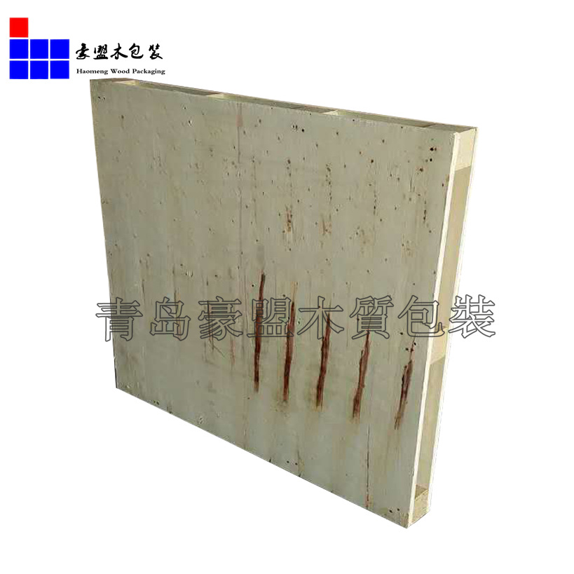 环保卡板能上高免熏蒸双面胶合板托盘四面进叉示例图4