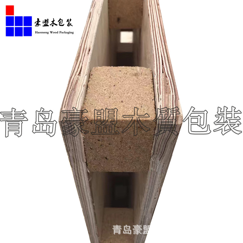 黄岛胶合板托盘厂家定做无需热处理熏蒸证明的木托盘价格四面进叉示例图5