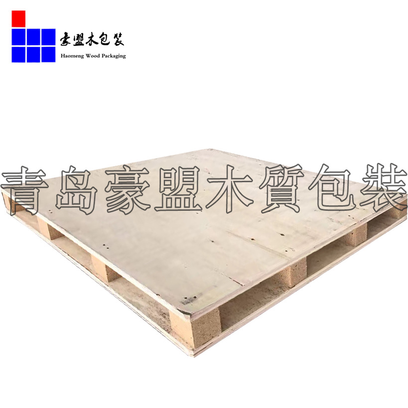 黄岛胶合板托盘厂家定做无需热处理熏蒸证明的木托盘价格四面进叉示例图7