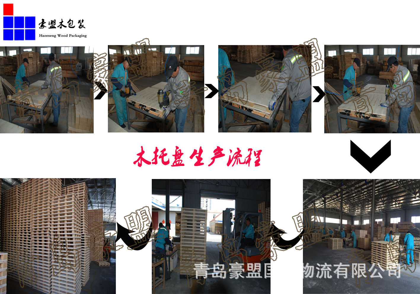 城阳空港工业园附近胶合板定做尺寸木托盘 出口示例图5