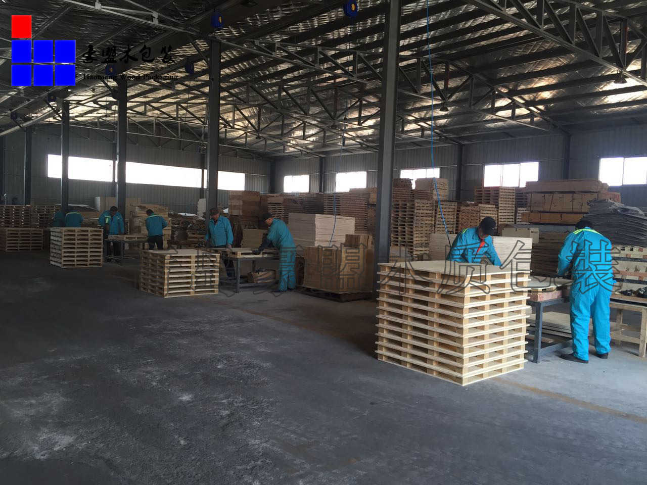 通关更便捷的青岛胶合板托盘豪盟木包装专注生产十年低价促销示例图3