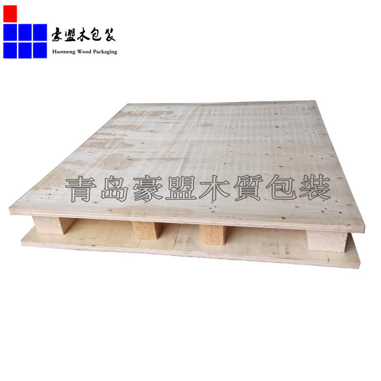 青岛黄岛木托盘双面胶合板托盘打托缠膜一条龙服务周到示例图5