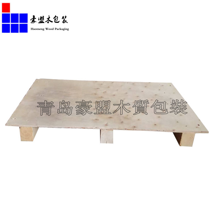 青岛黄岛木托盘单面胶合板托盘打托缠膜一条龙放心省心示例图6