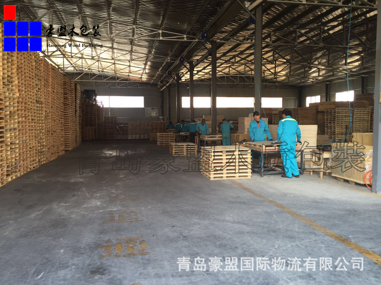 青岛黄岛木托盘胶合板托盘熏蒸出口四面进叉不二之选示例图8