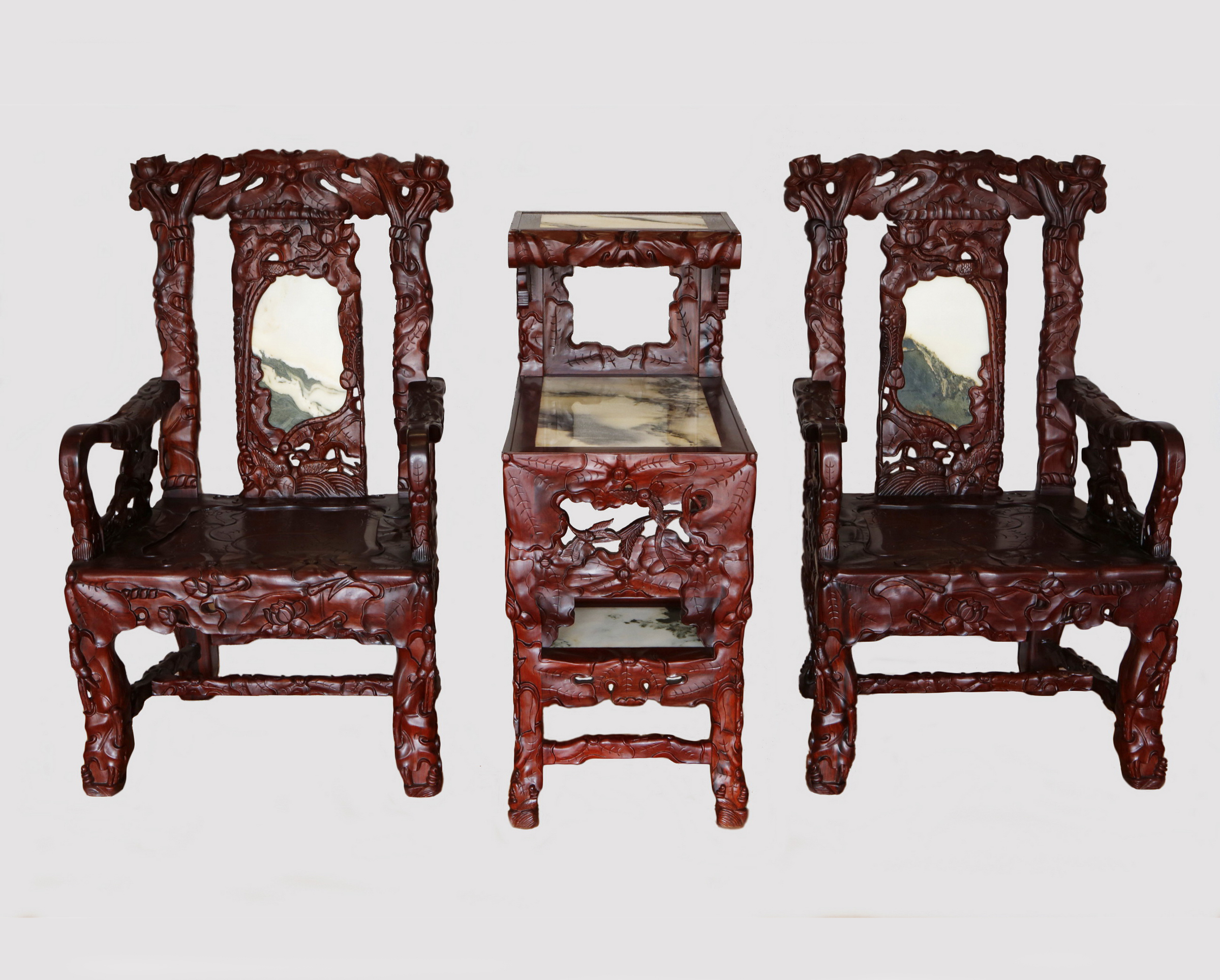 荷花椅（3件/套） 作者：杨虾、杨耀辉