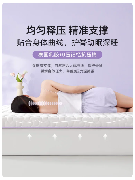 乳胶记忆棉床垫软垫家用卧室榻榻米海绵垫床褥垫宿舍学生单人专用